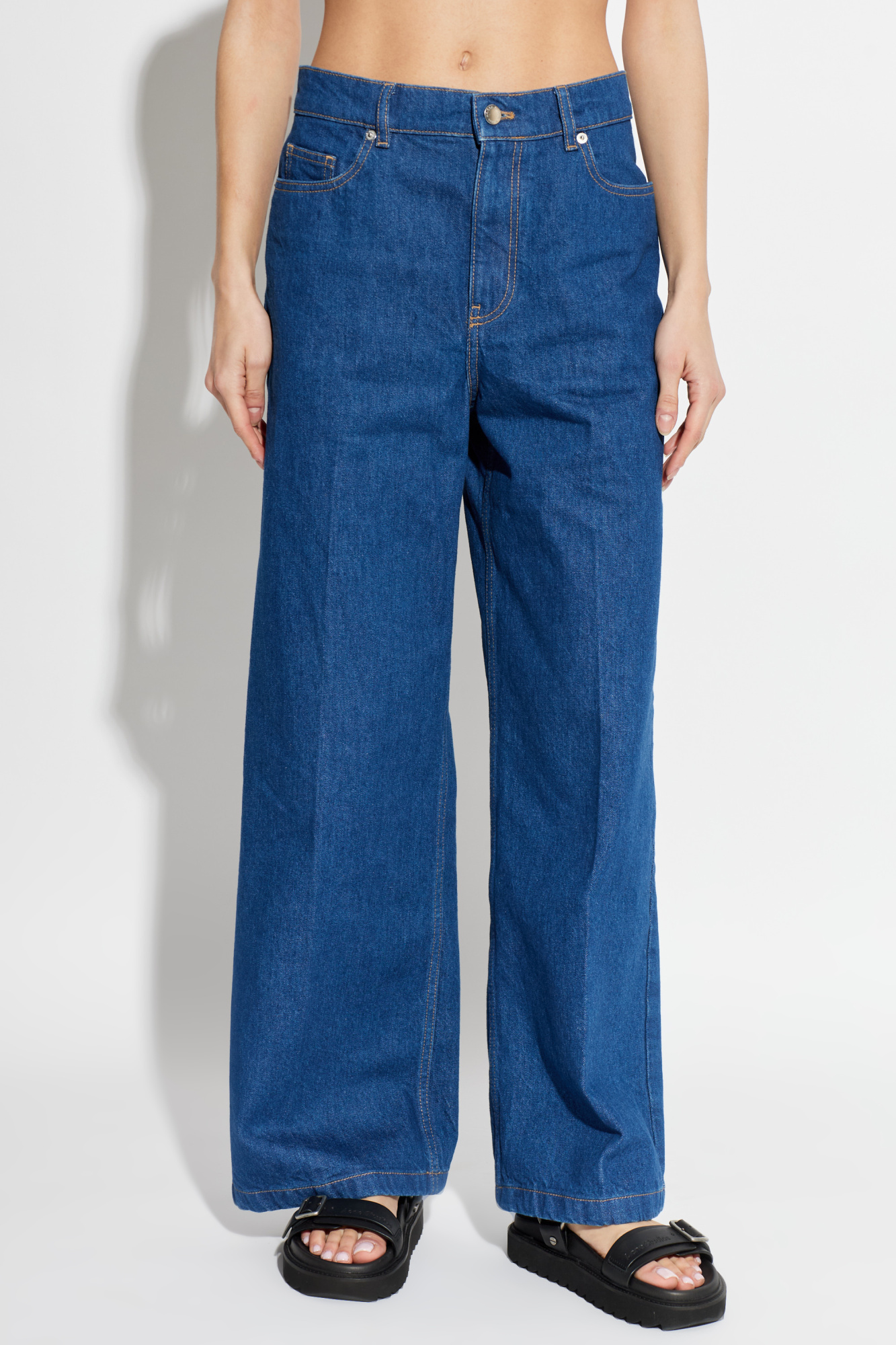 Blue Wide-leg jeans Maison Kitsuné - Vitkac France